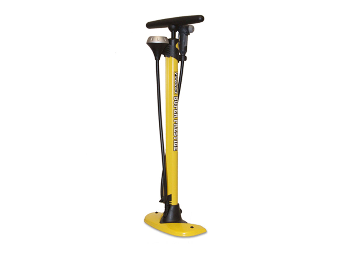Pedros Super Prestige Floor Pump Yellow  