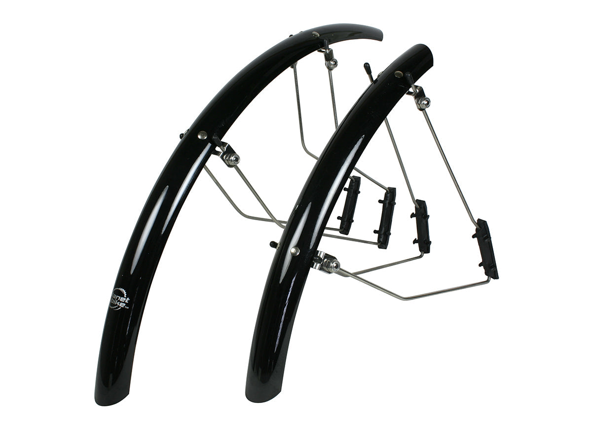 Planet Bike Speedez 700c Road Fender Set - Black Black 35mm - 25c 