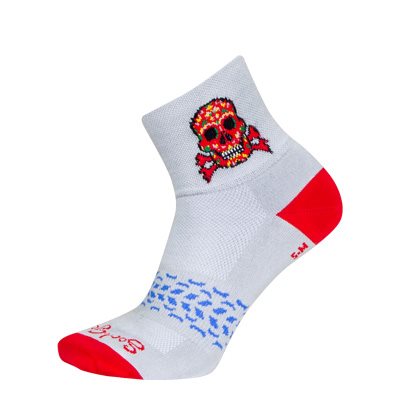 SockGuy Classic 3" Cuff Sock - Red Skull