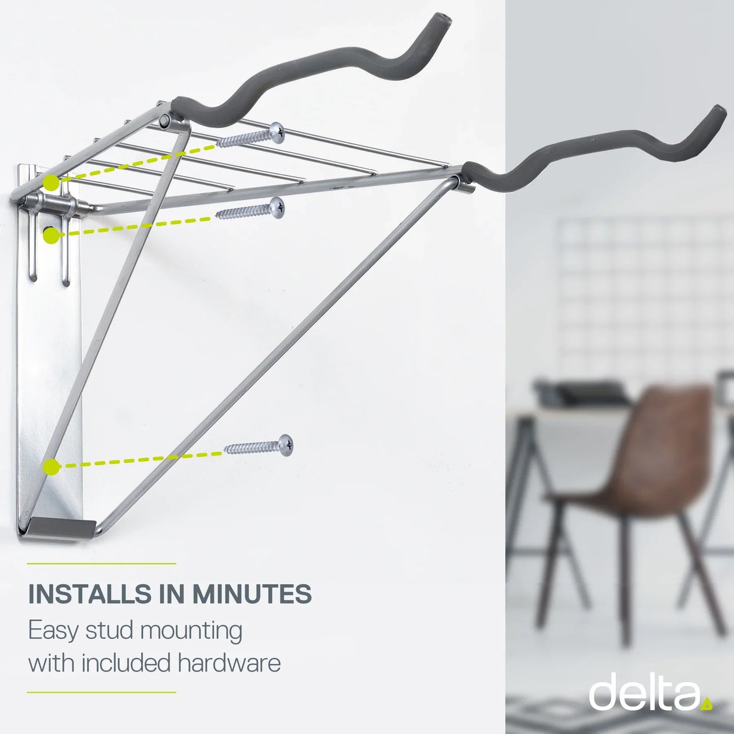 Delta Wall Mount Rack With Shelf