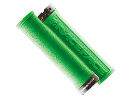 Race Face Half Nelson Lock-On Grips - Green Green  