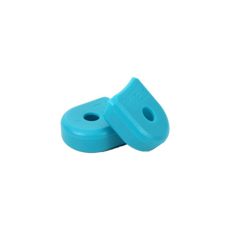 Race Face Alloy Crank Pedal Boots - Turquoise Turquoise 2 Pack 