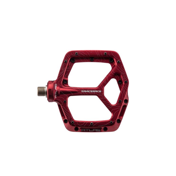 Race Face Atlas Flat Pedals - Red