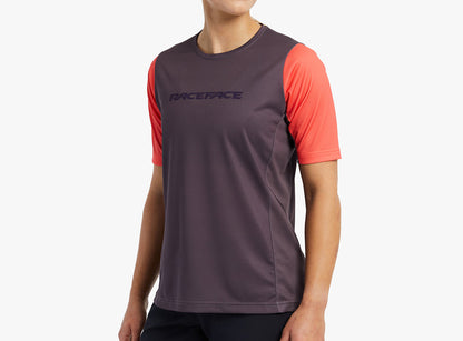 Race Face Indy Short Sleeve MTB Jersey - Womens - Coral - 2022 Coral X-Small 