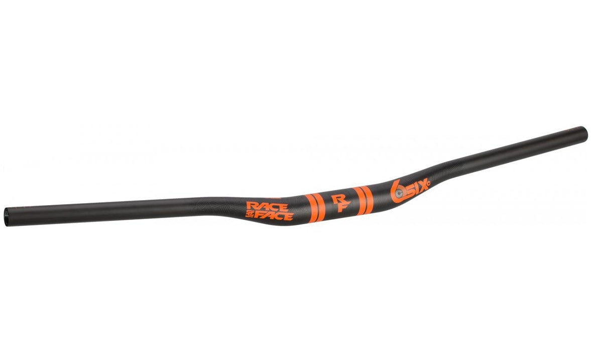 Race Face SIXC Carbon Riser Handlebar - 35mm - Orange Orange 820mm - 35.0mm - 20mm 