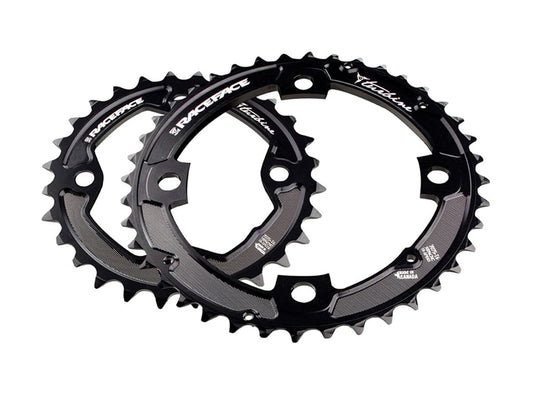Race Face Turbine 10 Spd Chainring Set - Ex Display - Black Black 26-38t - 104mm 