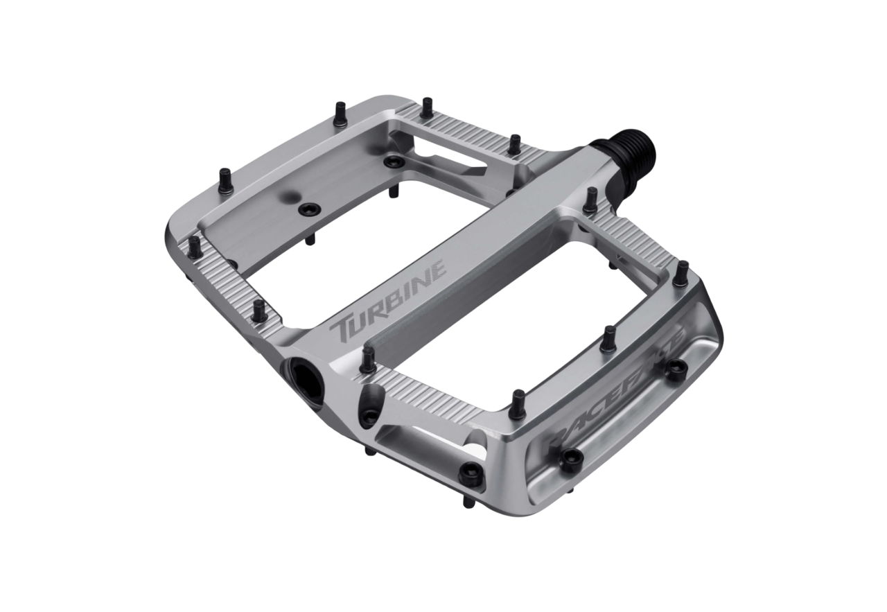 Race Face Turbine Flat Pedal - Silver