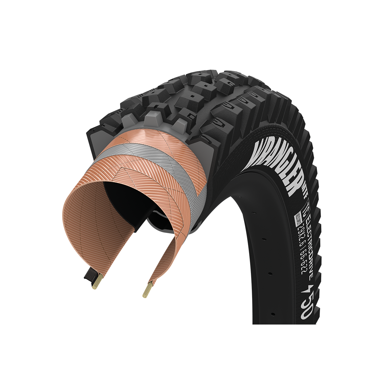 Goodyear Wrangler ElectricDrive MTF 29" Folding MTB Tire - Front