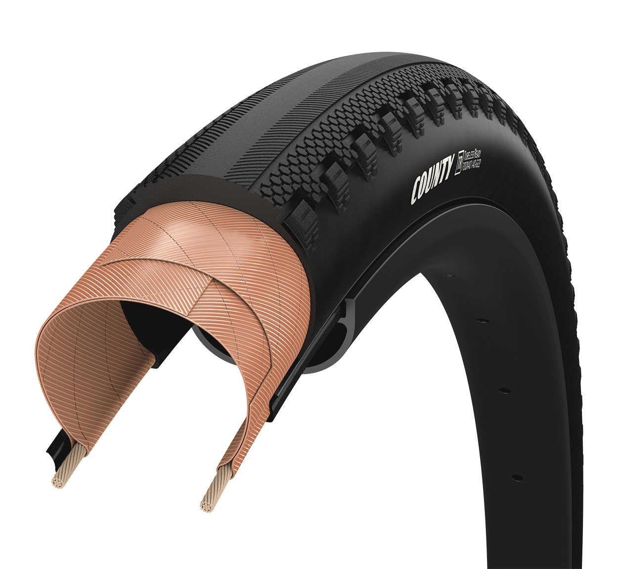 Goodyear County Ultimate 700c Folding Gravel Tire - Black