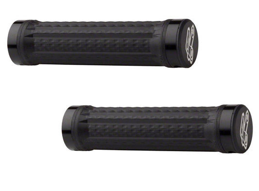 Renthal Traction Ultra Tacky Lock-On Grips - Black Black  