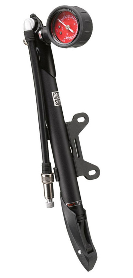 RockShox HP/HV Convertible Shock Pump - Black Black Schrader 