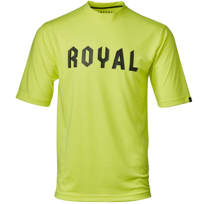 Royal Core Short Sleeve MTB Jersey - CORP - Flo Yellow Heather - 2022 Flo Yellow Small 