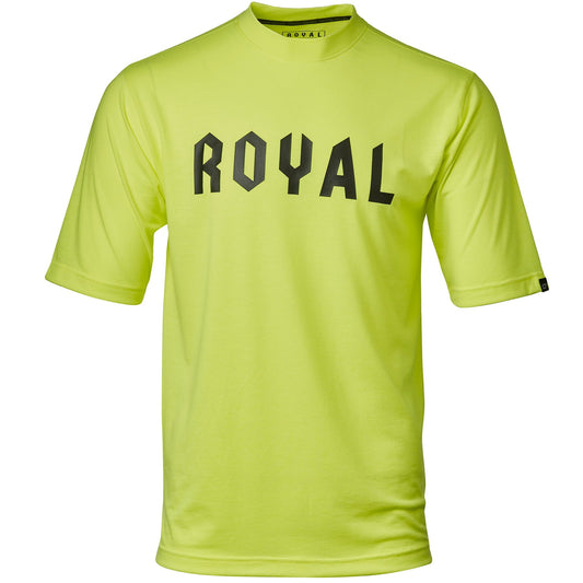 Royal Core Short Sleeve MTB Jersey - CORP - Flo Yellow Heather - 2022 Flo Yellow Small 