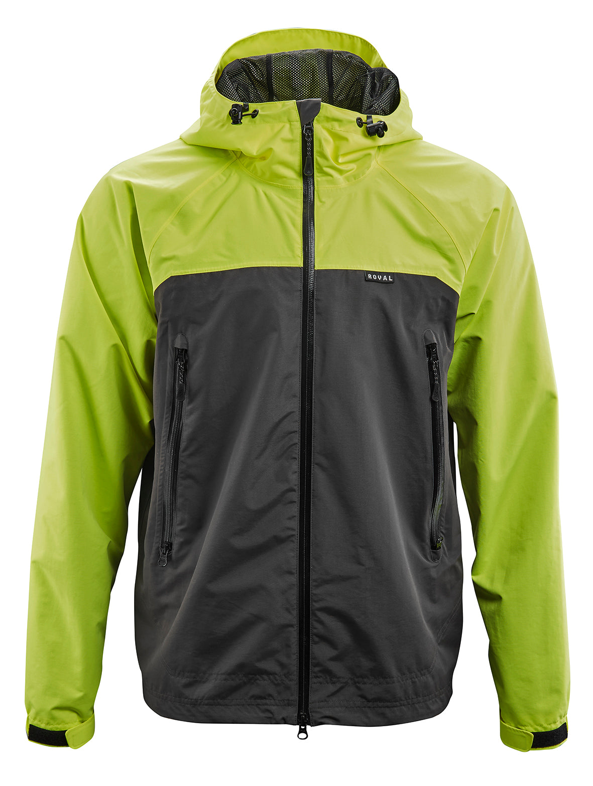 Royal Matrix Jacket - Flo Yellow-Charcoal – Planet Cyclery