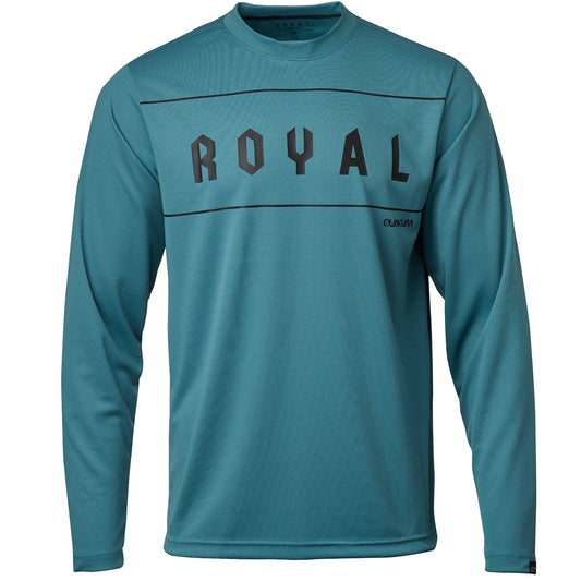 Royal Quantum Long Sleeve MTB Jersey - Steel Blue - 2022 Steel Blue Small 