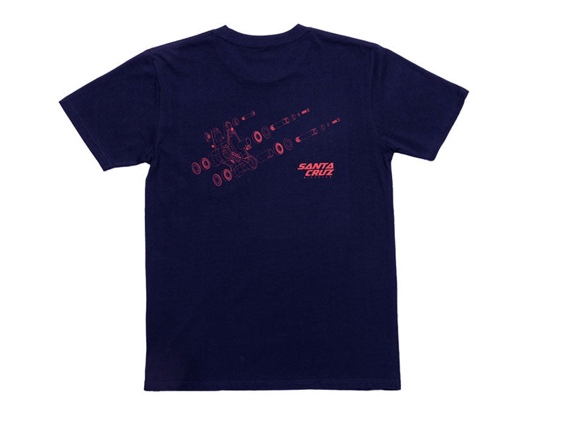 Santa Cruz Assembly Stash Tee - Navy Blue