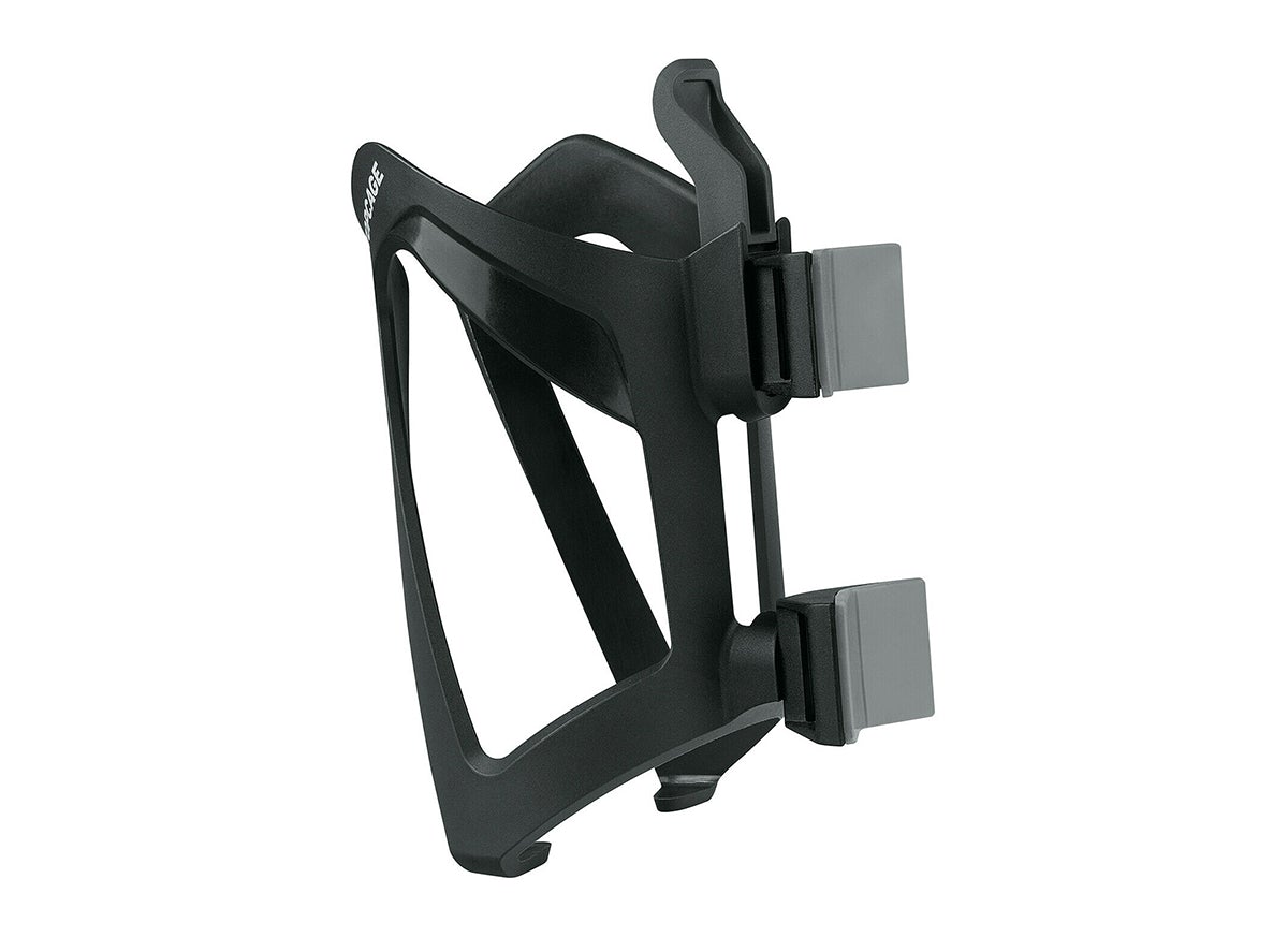 SKS Anywhere Mount Topcage Water Bottle Cage - Strap-On - Black Black  