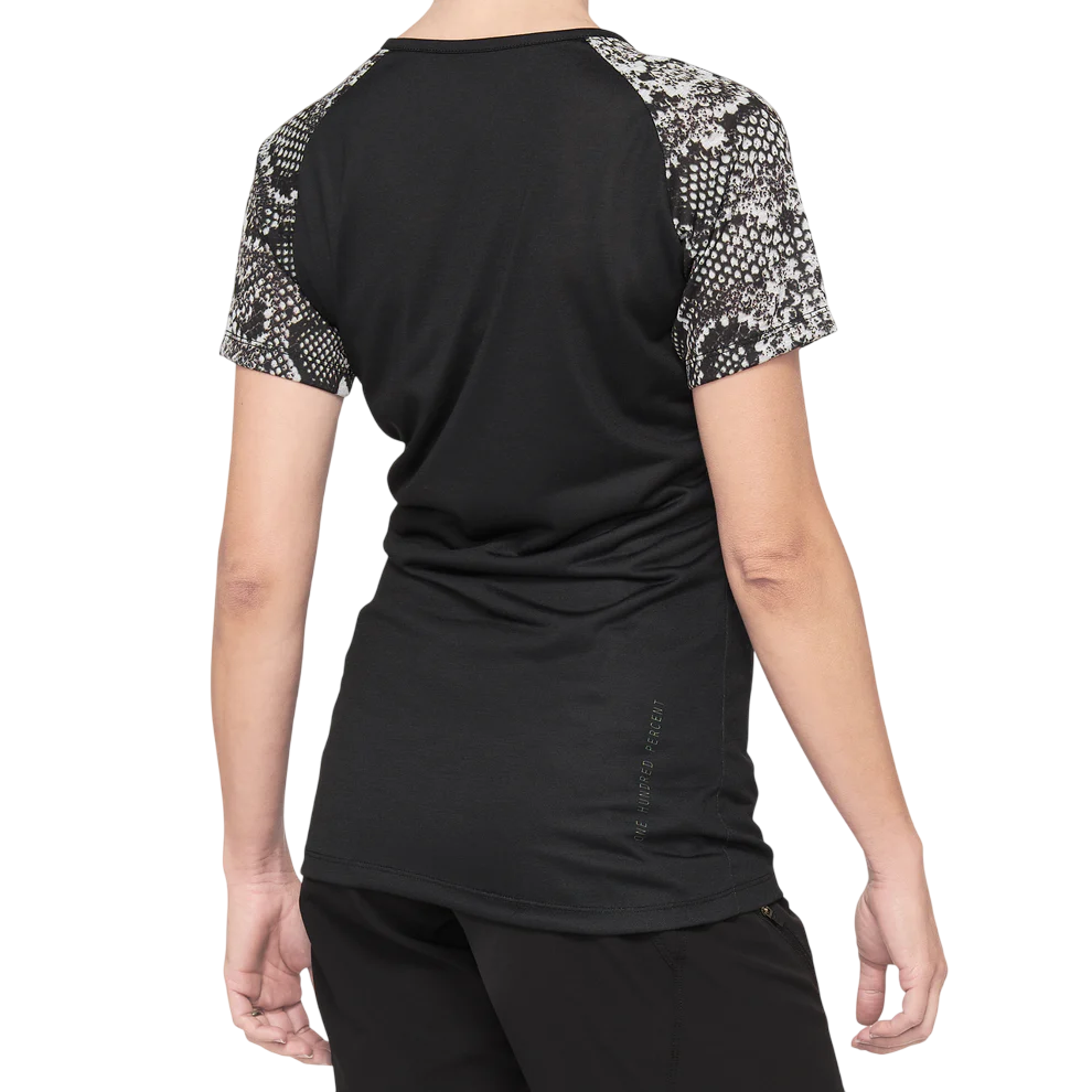 100% Airmatic Short Sleeve MTB Jersey - Womens - Black-Python
