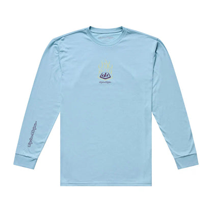 Troy Lee Designs Flame2 Long Sleeve Tee - Dawn Blue