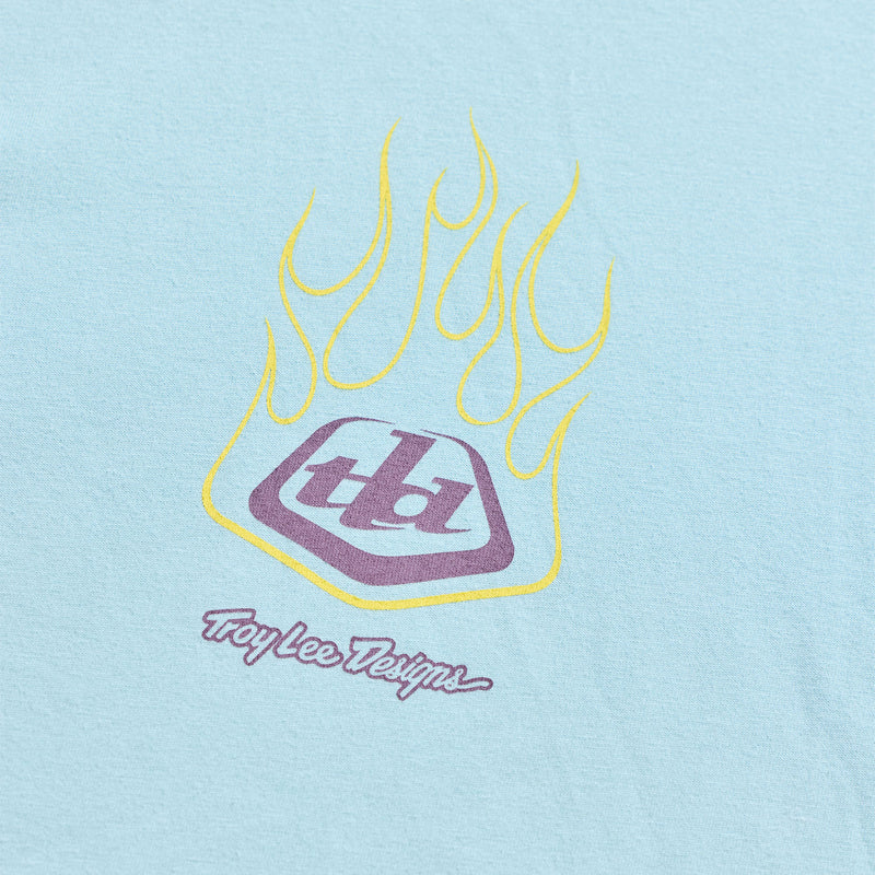 Troy Lee Designs Flame2 Long Sleeve Tee - Dawn Blue