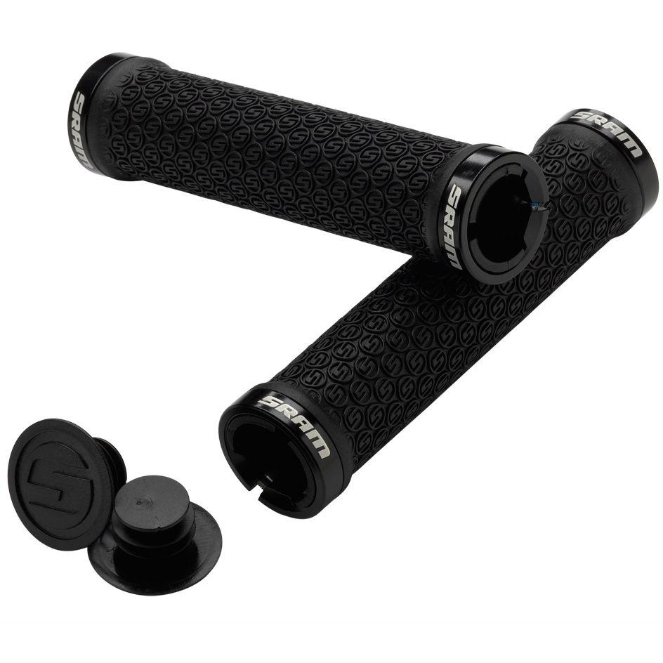 SRAM Locking Grips - Black Black  