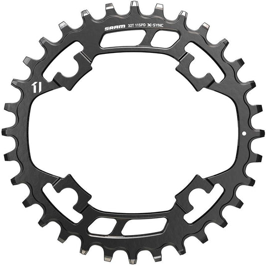SRAM Narrow Wide Steel Chainring - Black Black 30t - 94mm - 9/10/11 Speed 