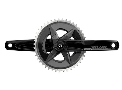 SRAM Rival AXS Wide 12 Spd Road Power Meter Crankset - Black Black 165mm - 43-30t 
