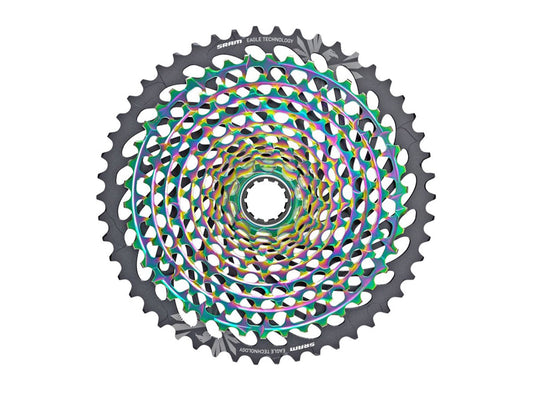 SRAM XX1 Eagle AXS XG-1299 12 Spd MTB Cassette - Rainbow Rainbow 10-50t XD