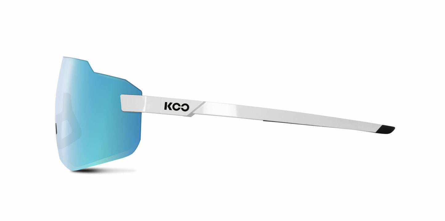 Koo Supernova Performance Sunglasses - White-Turquoise