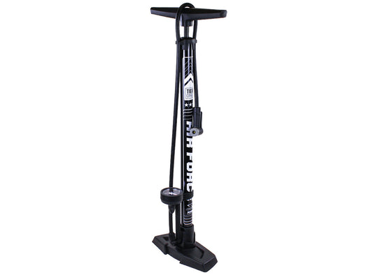 Serfas Air Force Tier 1 Floor Pump - Thermo Black Thermo Black Presta/Schrader - 160 PSI 