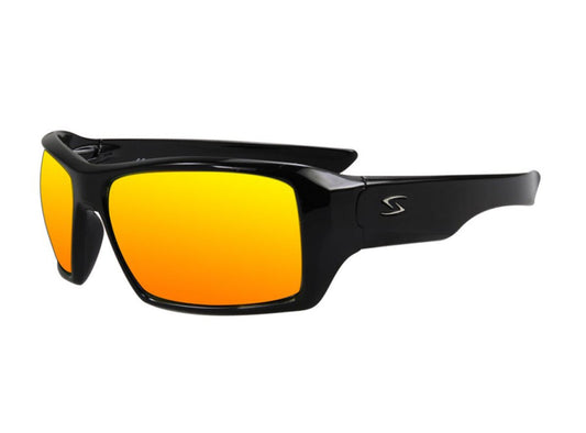 Serfas Auger Sunglasses - Gloss Black Gloss Black Gray lens 