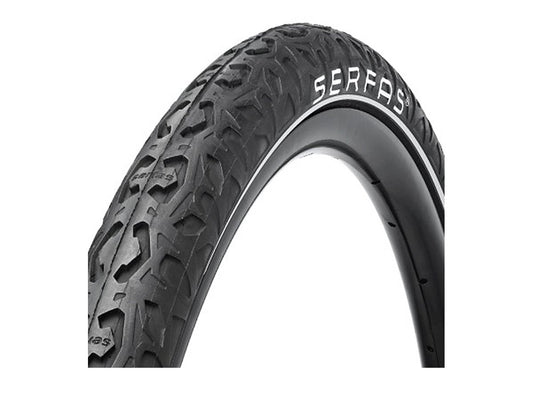 Serfas E-CTR E-Drift 24" Wire E-Bike Tire - Black Black 2.25" Reflective Sidewall