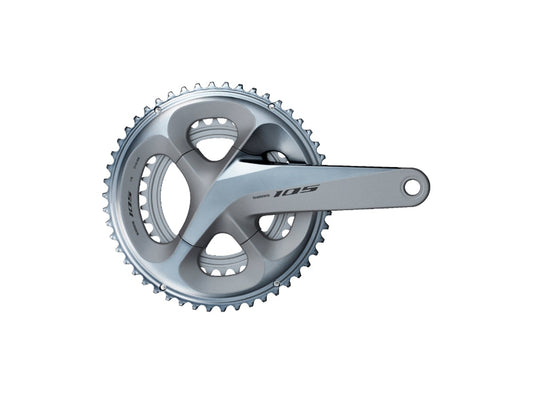Shimano 105 R7000 11 Spd Double Crankset - Silver Silver 165mm - 50-34t - No BB 