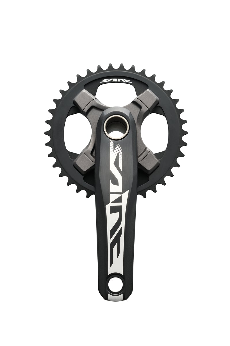 Shimano Saint M820 Single Ring Crankset - Black Black 165mm - 36t - 68/73mm BB Shell - 50.4mm Chainline - 104mm 