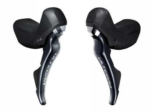 Shimano Ultegra R8020 11 Spd STI Shifter Black Left Hand Front 