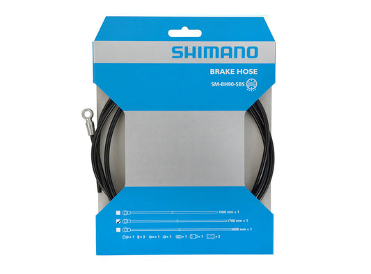 Shimano BH-90-SBS Disc Brake Hose Kit - 1700mm Black M640 Zee 