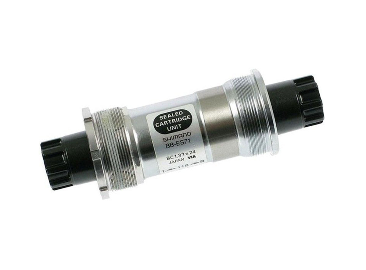 Shimano ES71 V2 Spline Bottom Bracket - English Silver 73/118mm 
