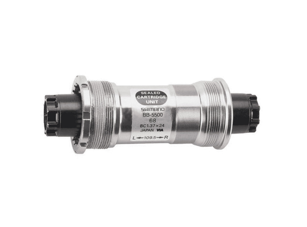 Shimano 105 5500 Octalink Bottom Bracket Silver - Black 68 x 109.5mm Without Fixing Bolt