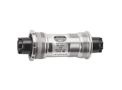 Shimano 105 5500 Octalink Bottom Bracket Silver - Black 68 x 109.5mm Without Fixing Bolt