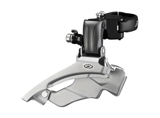 Shimano Altus M371 9 Speed Triple Front Derailleur Black - Silver 28.6/34.9mm 