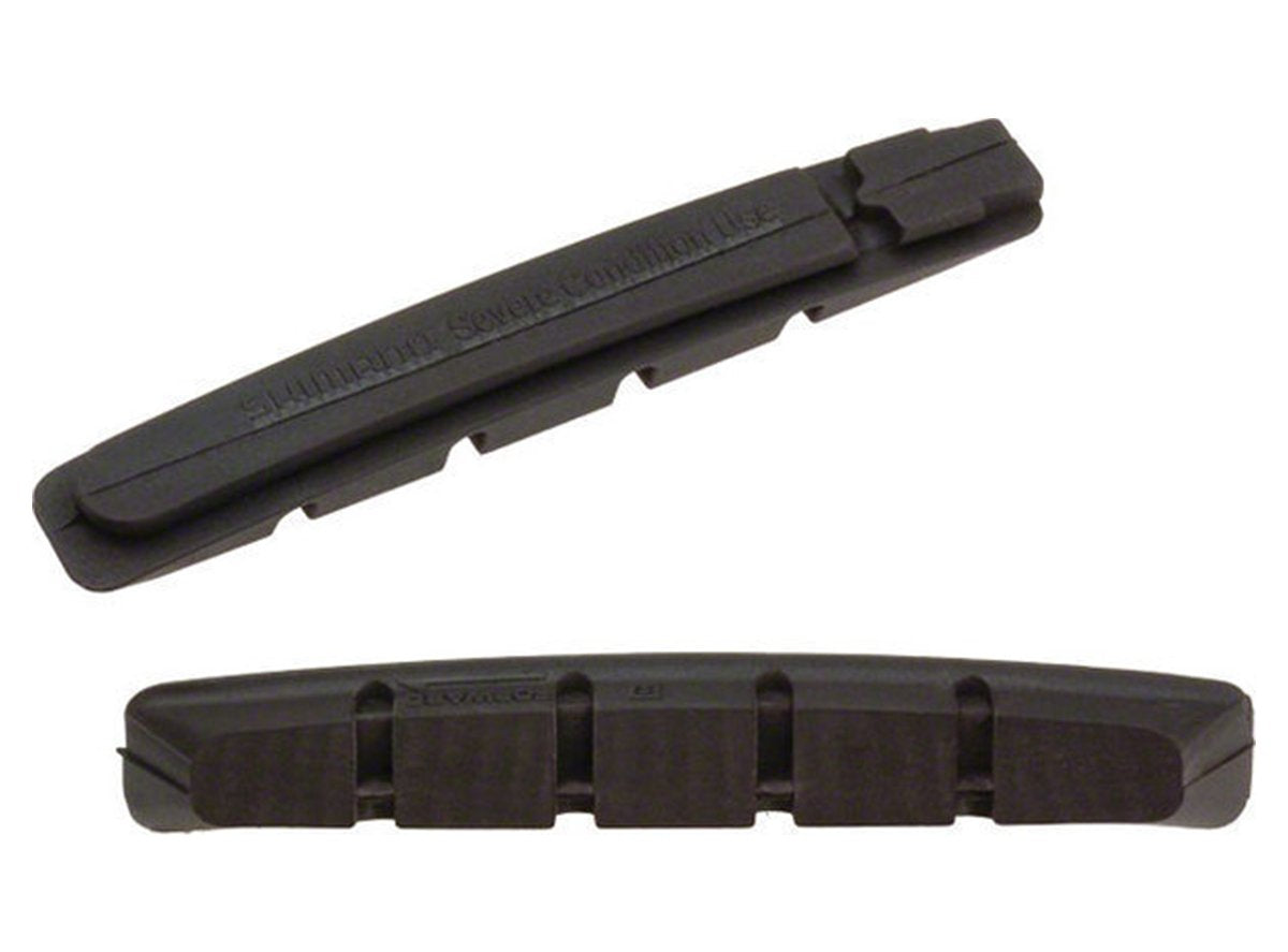 Shimano M70R2 Severe Condition MTB V-Brake Pads - Black Black Pair 