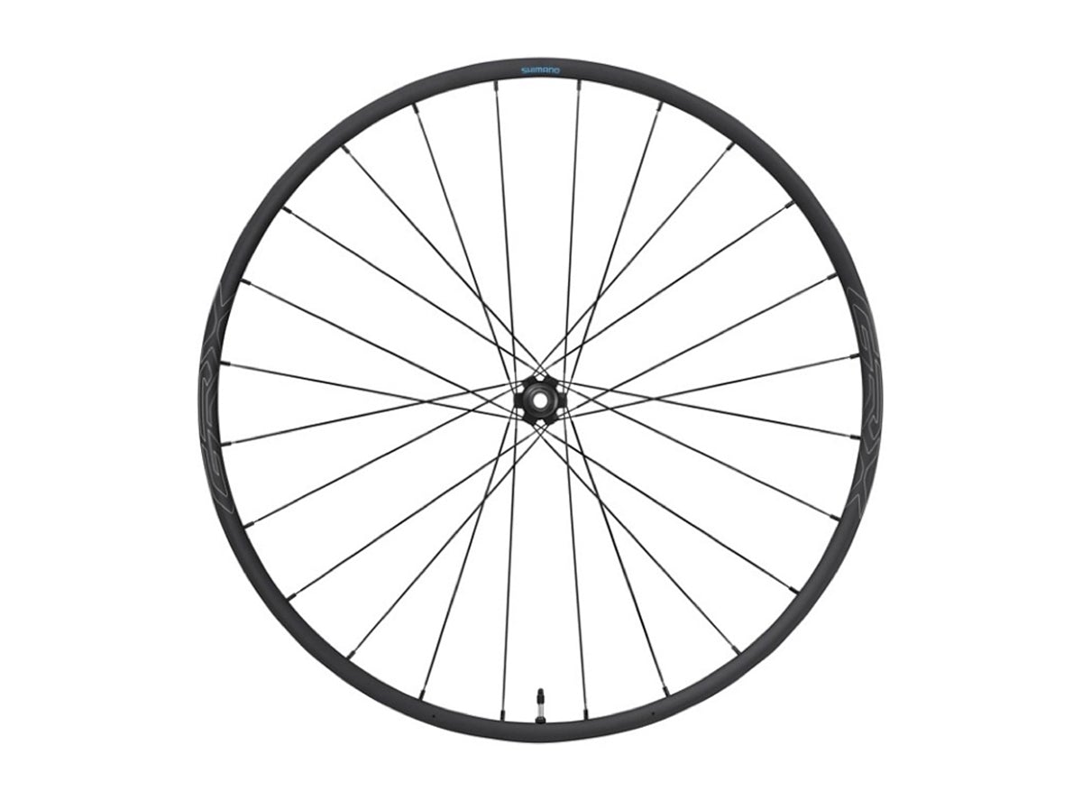 Shimano RX570 650b Tubeless Gravel Specific Disc Wheel - Front Black 12x100mm E-Thru Axle - 24h - Centerlock 