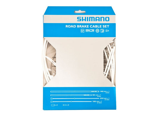 Shimano Road PTFE Brake Cable Set - White White  