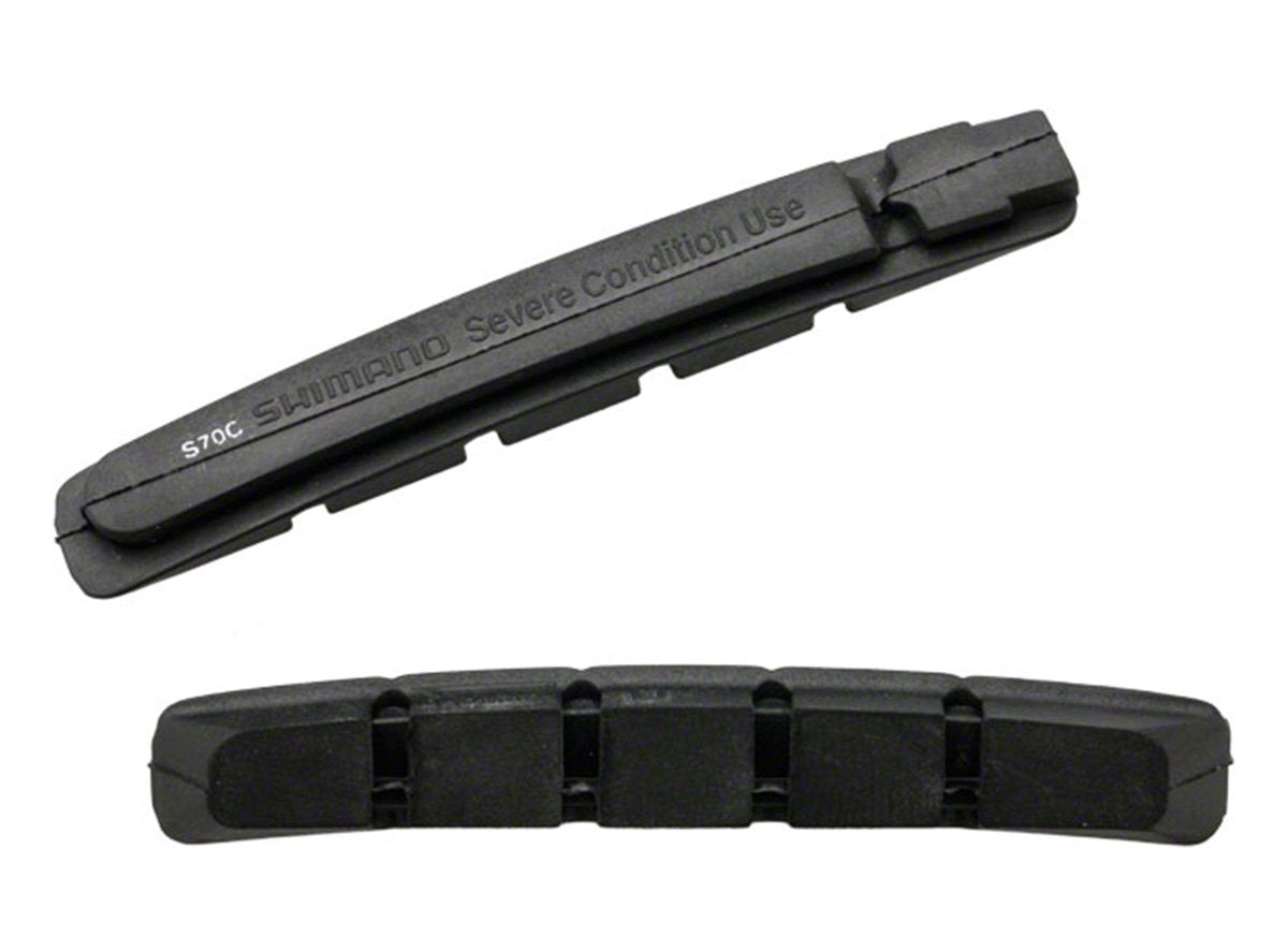 Shimano S70C MTB V-Brake Pads - Black Black Pair 