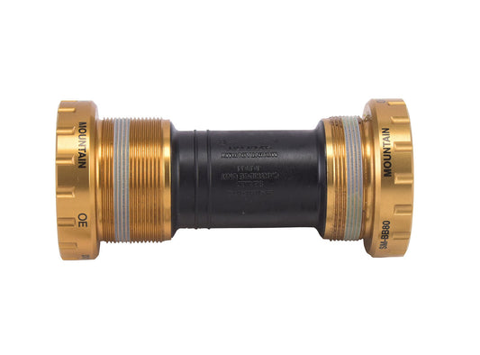 Shimano Saint BB80 Hollowtech II MTB Bottom Bracket Black - Gold 68-73mm Shell 