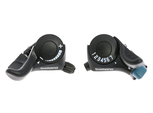 Shimano Tourney TX30 3x7 Spd Shifter Set Black  
