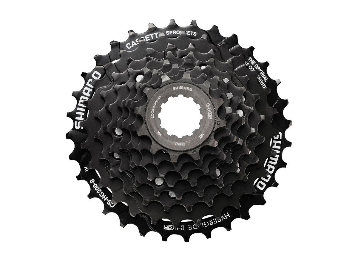 Shimano Tourney TX HG200 8 Spd MTB Cassette Black 12-32t 