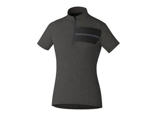 Shimano Transit Pavement Short Sleeve Road Jersey - Womens - Raven Raven Small 