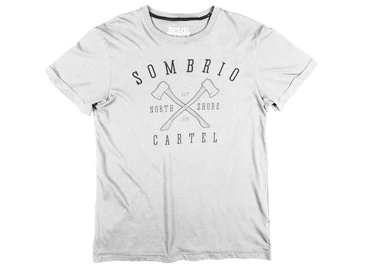 Sombrio Axes Tee Shirt - White White Large 