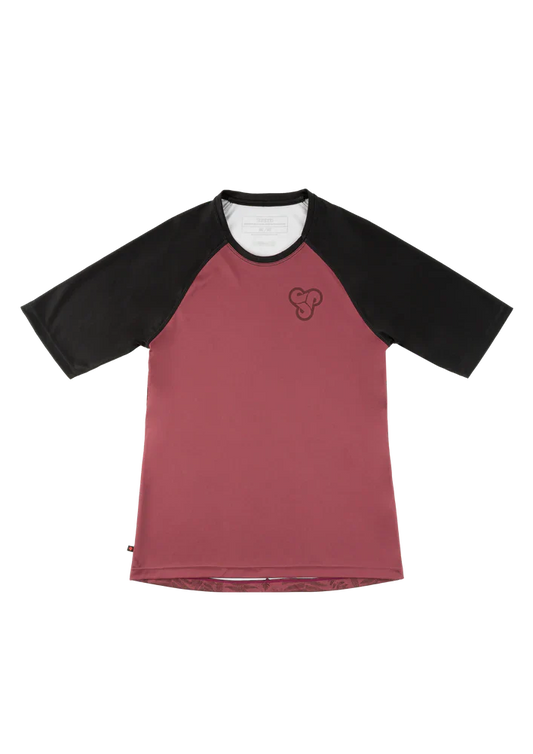 Sombrio Alder 2 3/4 Sleeve MTB Jersey - Womens - Fern-After Ride Wine Fern - After Ride Wine X-Small 